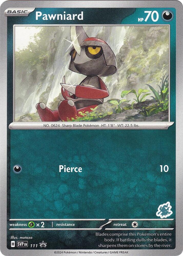 Pokemon Pawniard 111 SVP Black Star Promos