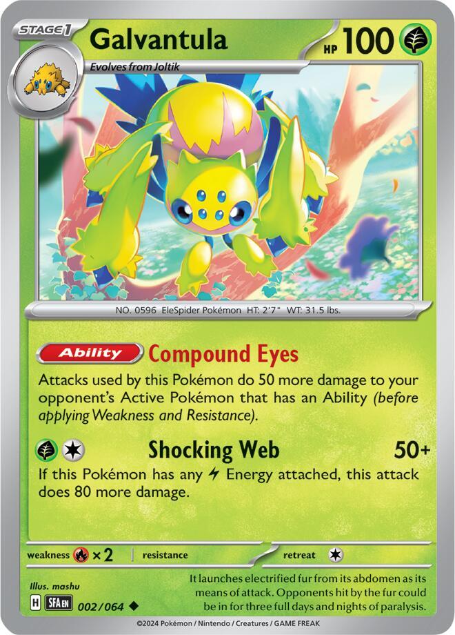 Pokemon Galvantula 2/64 Shrouded Fable