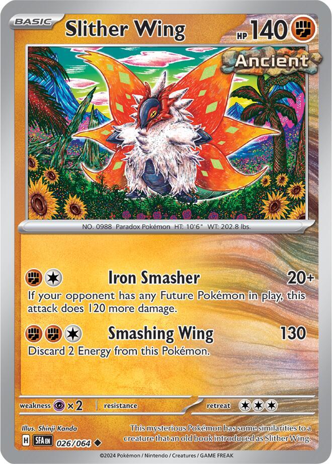 Pokemon Slither Wing 26/64 Shrouded Fable