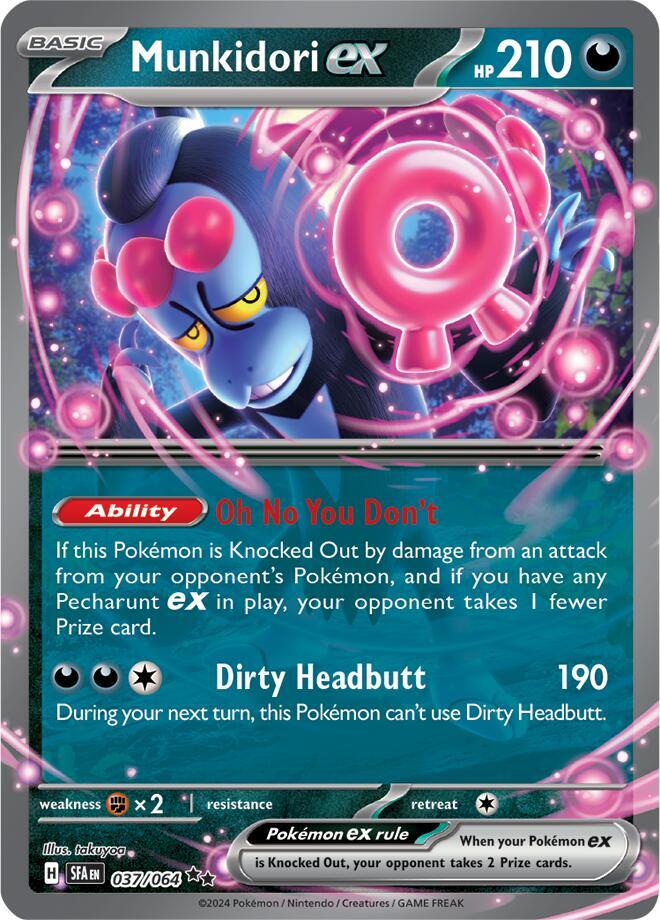 Pokemon Munkidori ex 37/64 Shrouded Fable