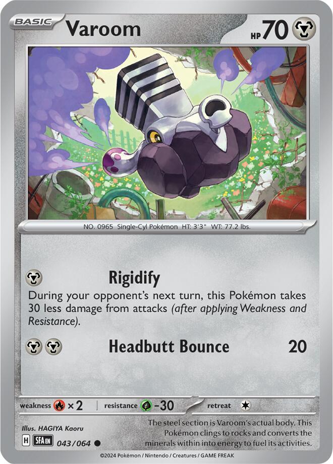 Pokemon Varoom 43/64 Shrouded Fable
