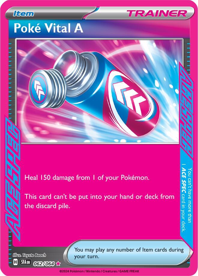 Pokemon Poké Vital A 62/64 Shrouded Fable