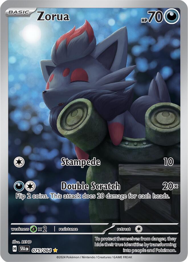 Pokemon Zorua 75/64 Shrouded Fable