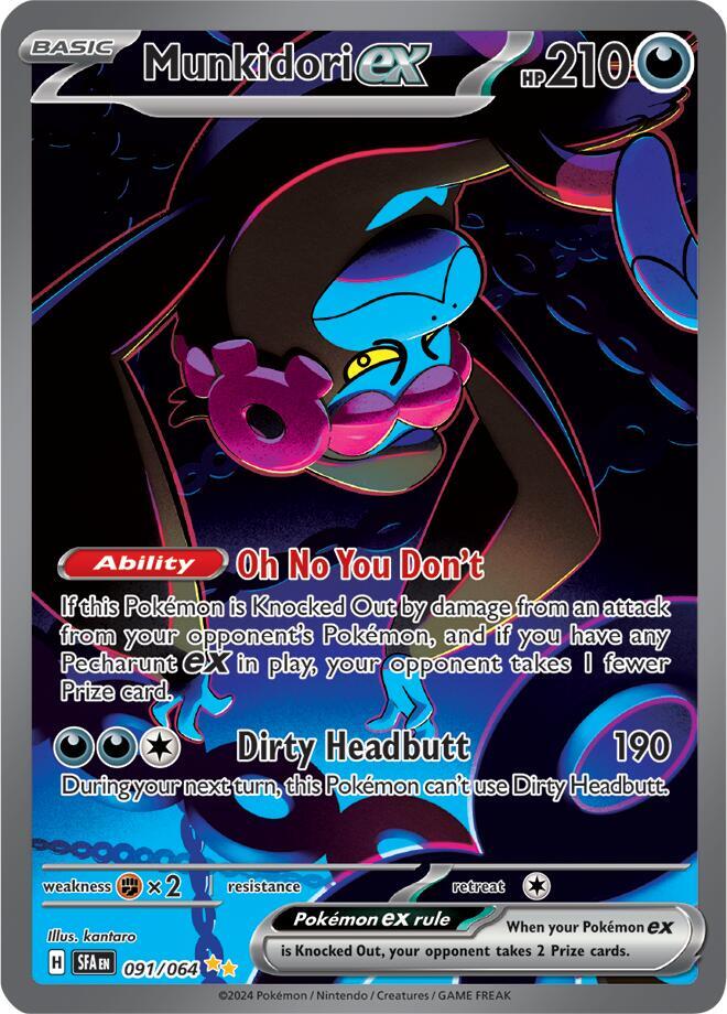 Pokemon Munkidori ex 91/64 Shrouded Fable