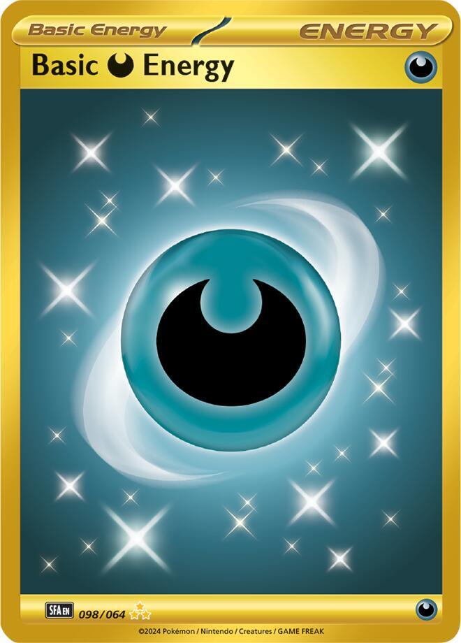 Pokemon Basic Darkness Energy 98/64 Shrouded Fable