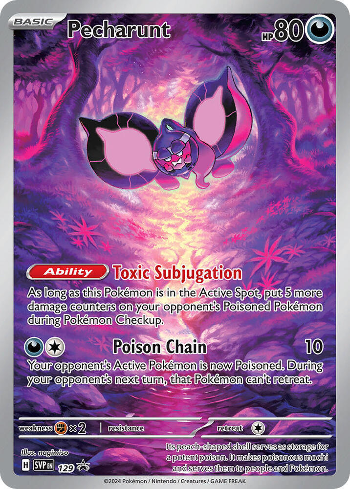 Pokemon Pecharunt 129 SVP Black Star Promos