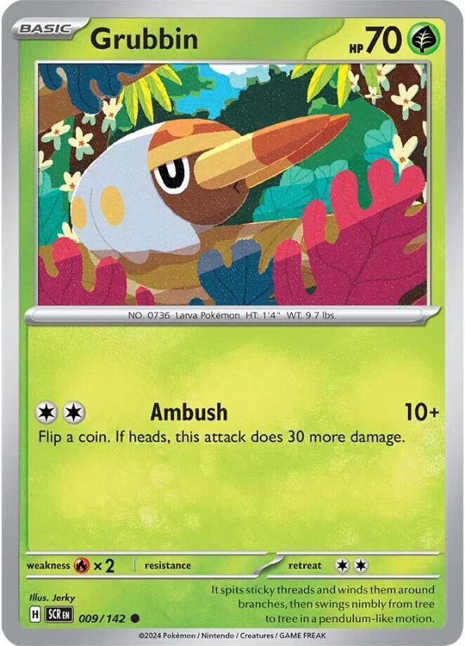 Pokemon Grubbin 9/142 Stellar Crown