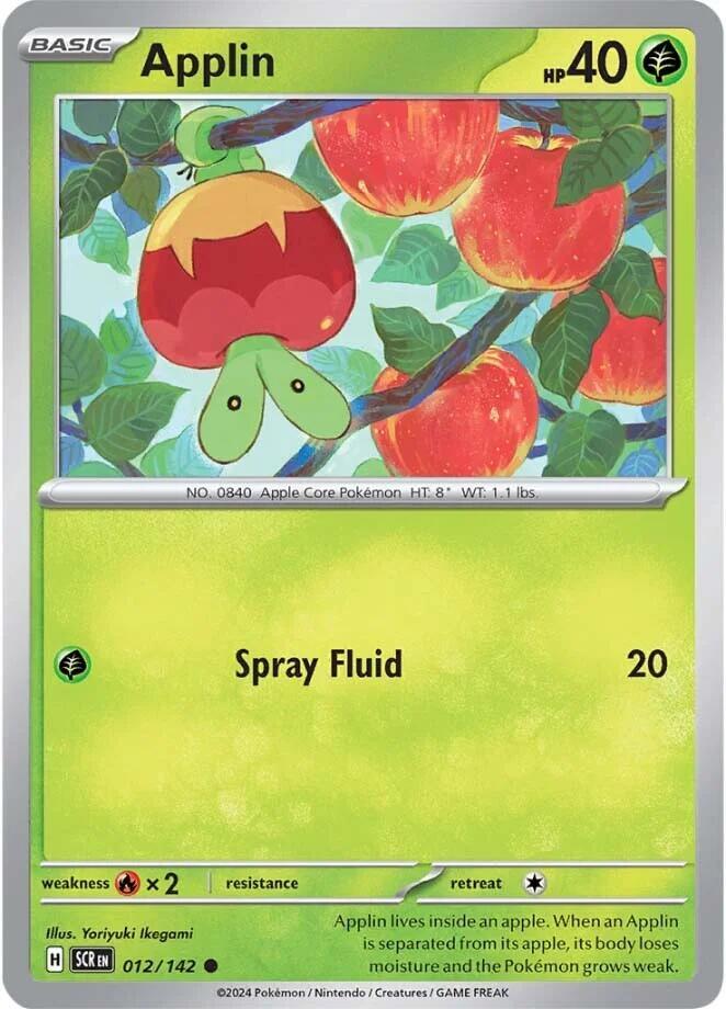 Pokemon Applin 12/142 Stellar Crown