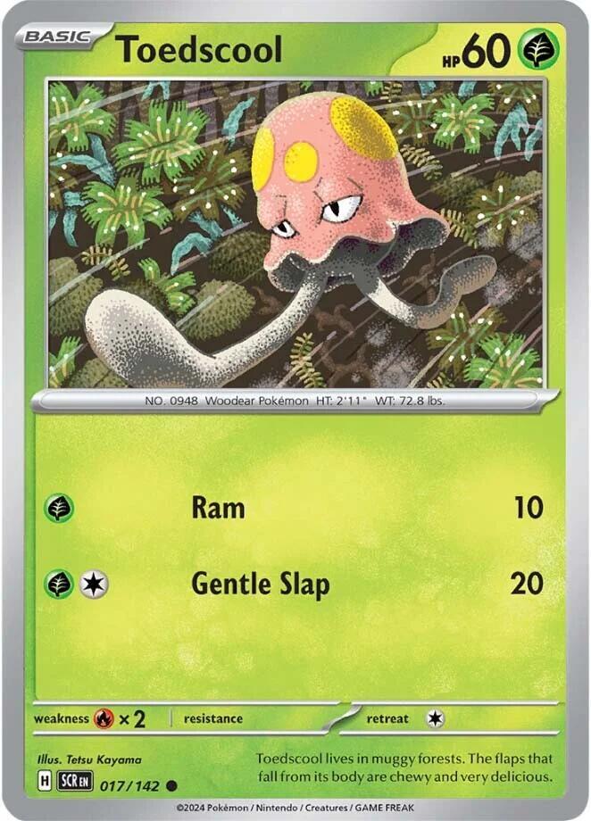 Pokemon Toedscool 17/142 Stellar Crown