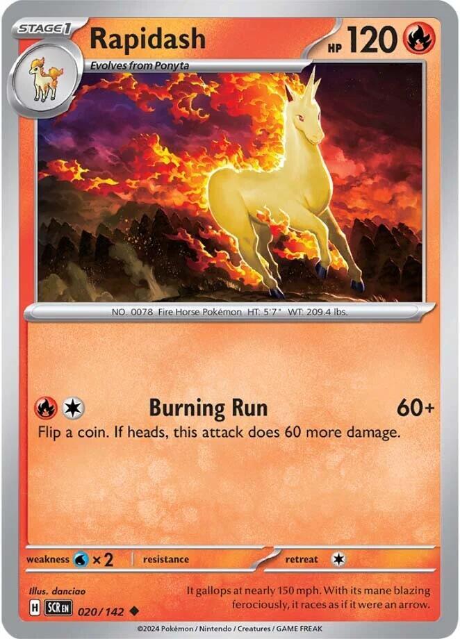 Pokemon Rapidash 20/142 Stellar Crown