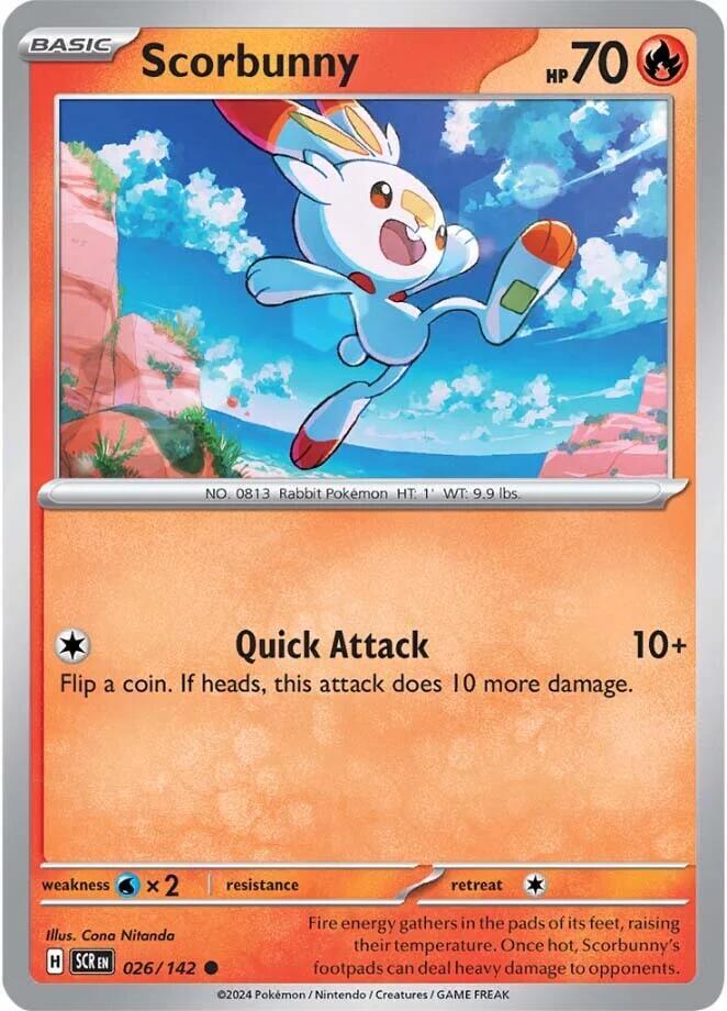 Pokemon Scorbunny 26/142 Stellar Crown