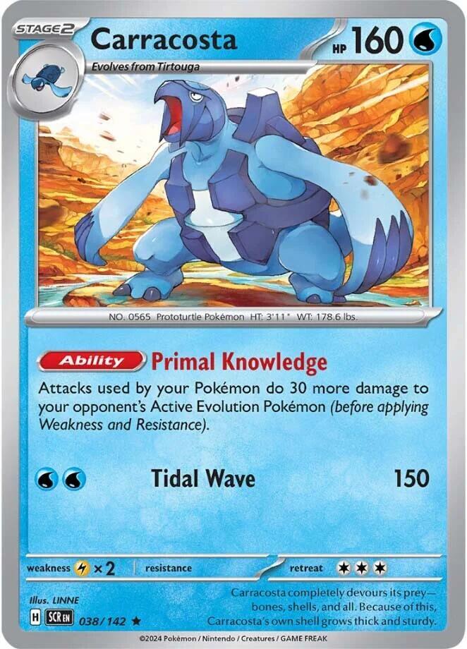 Pokemon Carracosta 38/142 Stellar Crown