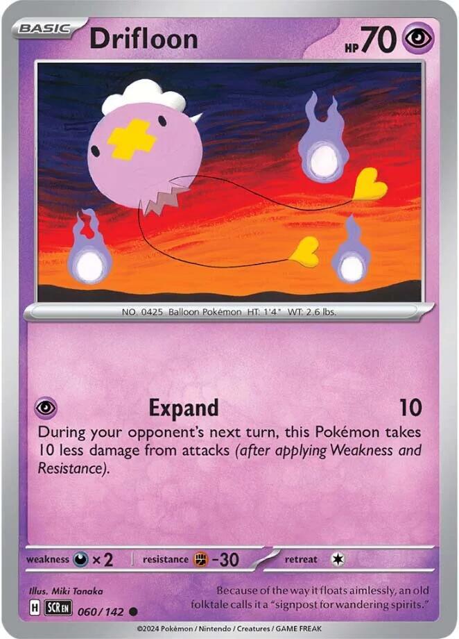 Pokemon Drifloon 60/142 Stellar Crown