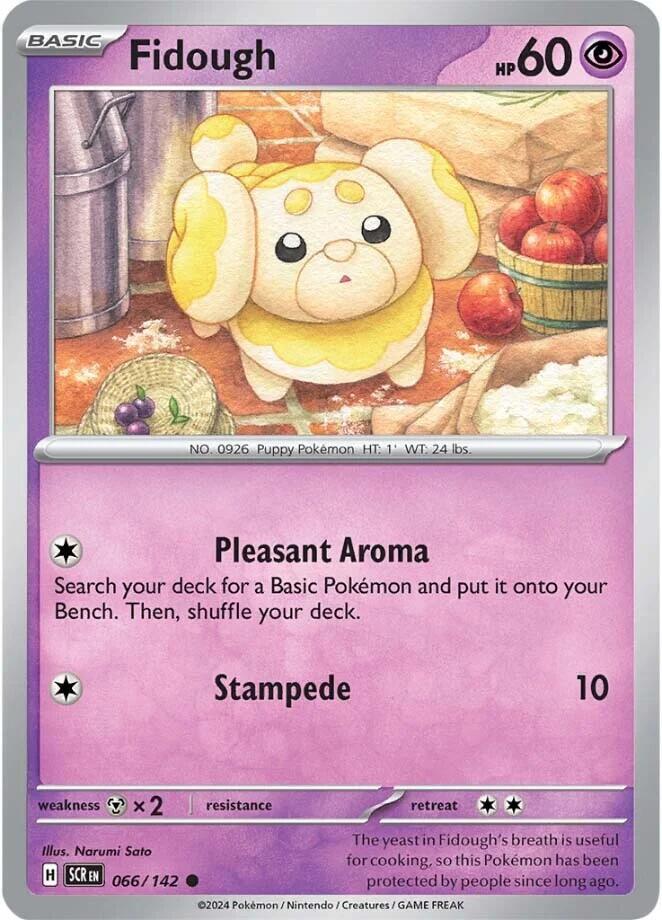 Pokemon Fidough 66/142 Stellar Crown