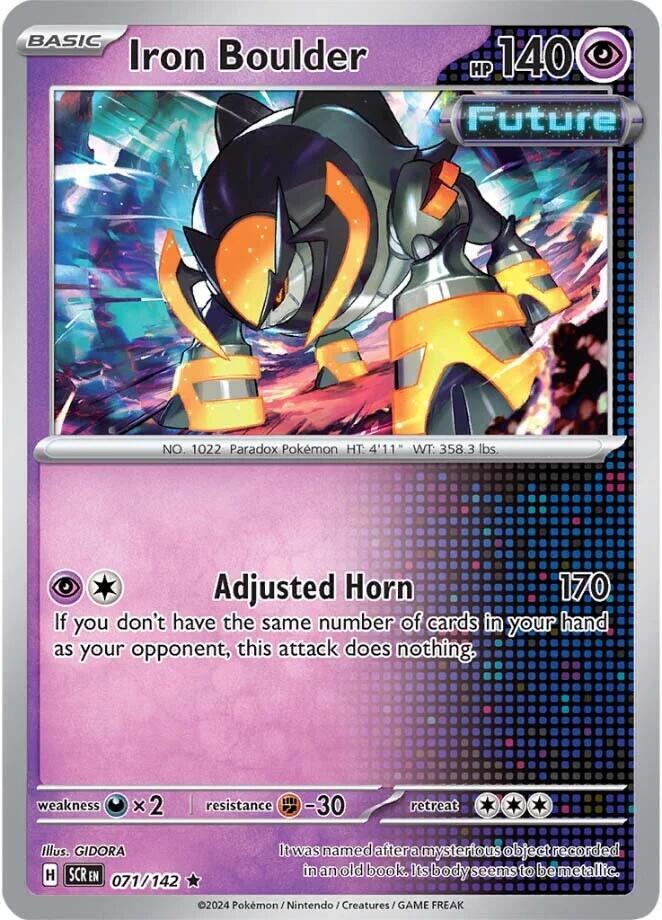 Pokemon Iron Boulder 71/142 Stellar Crown