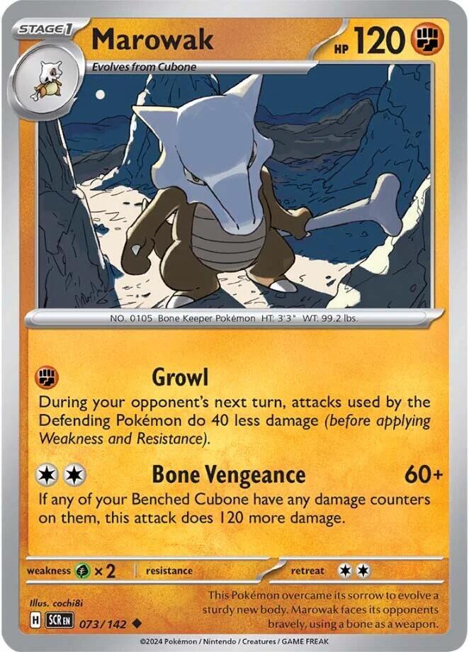 Pokemon Marowak 73/142 Stellar Crown