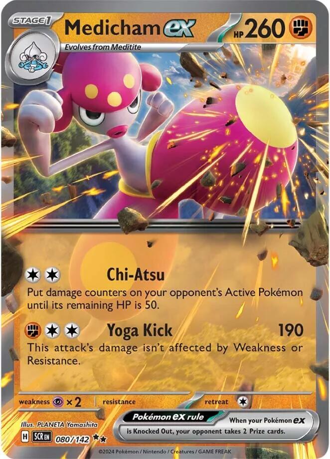 Pokemon Medicham ex 80/142 Stellar Crown