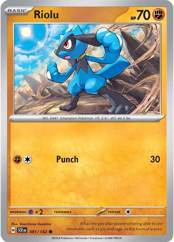 Pokemon Riolu 81/142 Stellar Crown