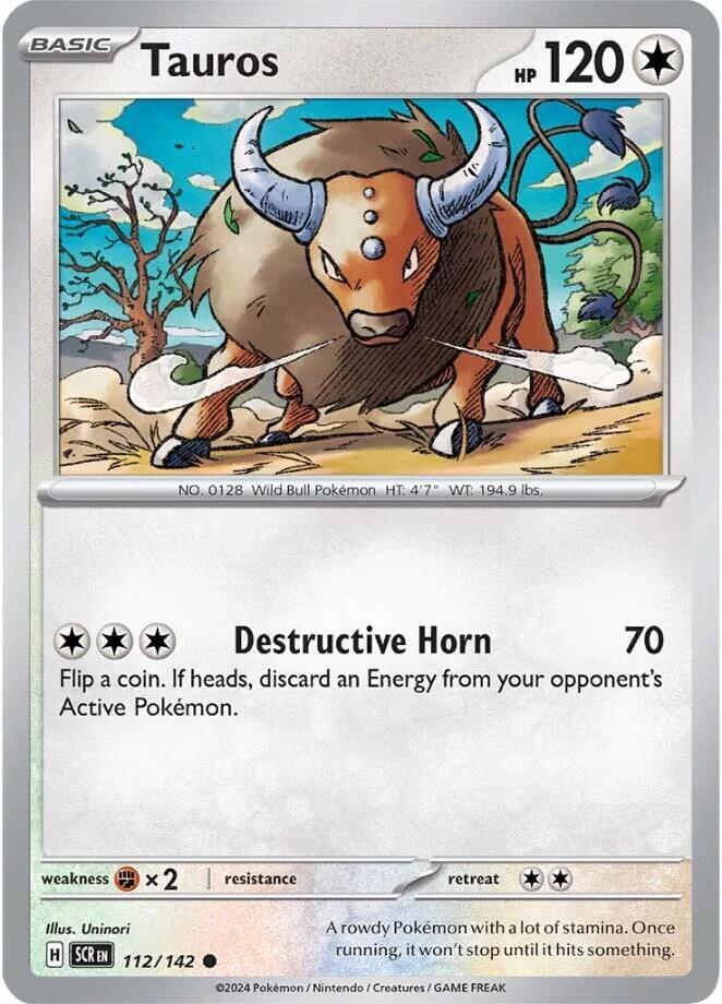 Pokemon Tauros 112/142 Stellar Crown