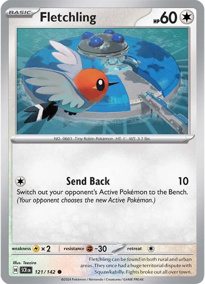 Pokemon Fletchling 121/142 Stellar Crown