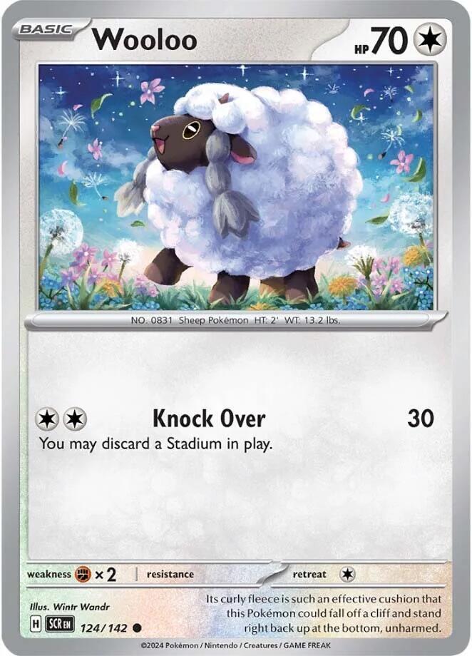 Pokemon Wooloo 124/142 Stellar Crown