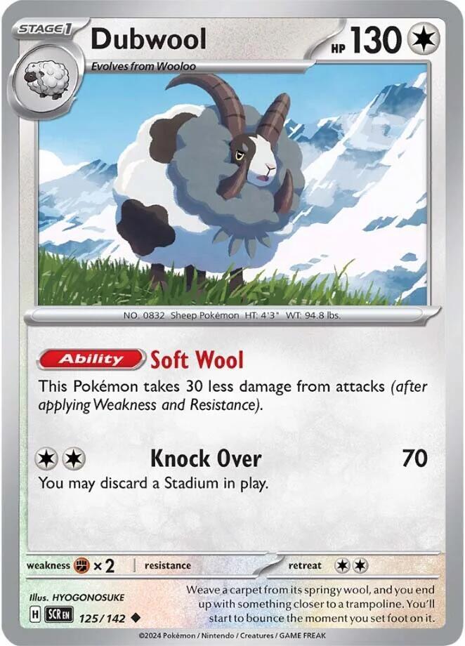 Pokemon Dubwool 125/142 Stellar Crown