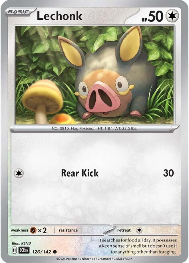 Pokemon Lechonk 126/142 Stellar Crown
