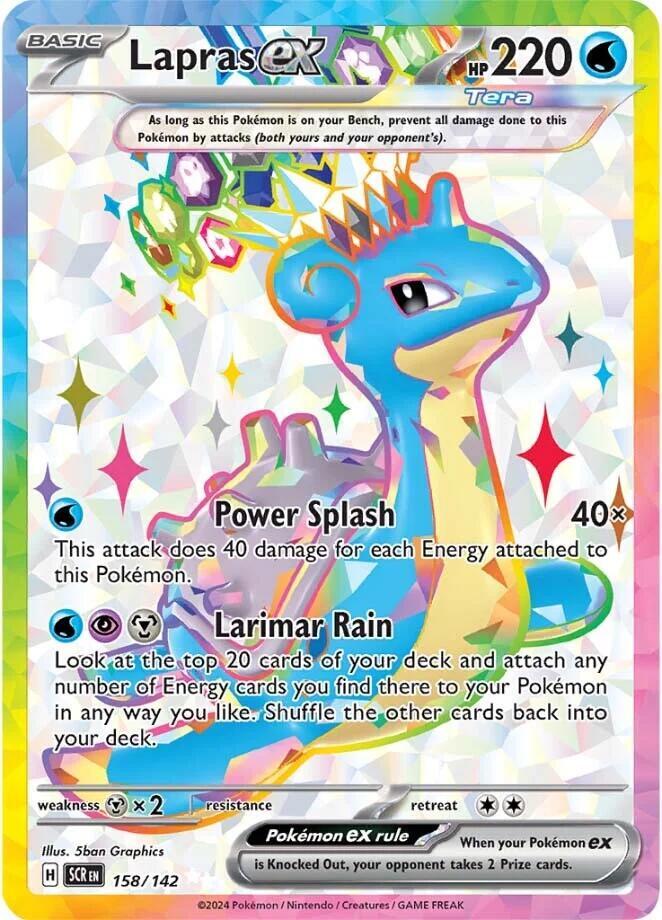Pokemon Lapras ex 158/142 Stellar Crown