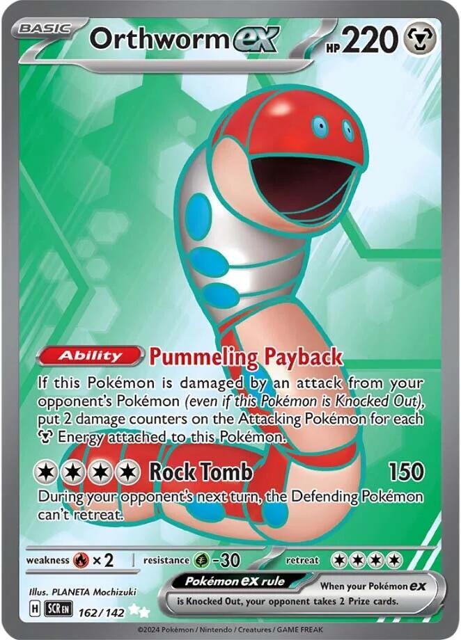 Pokemon Orthworm ex 162/142 Stellar Crown