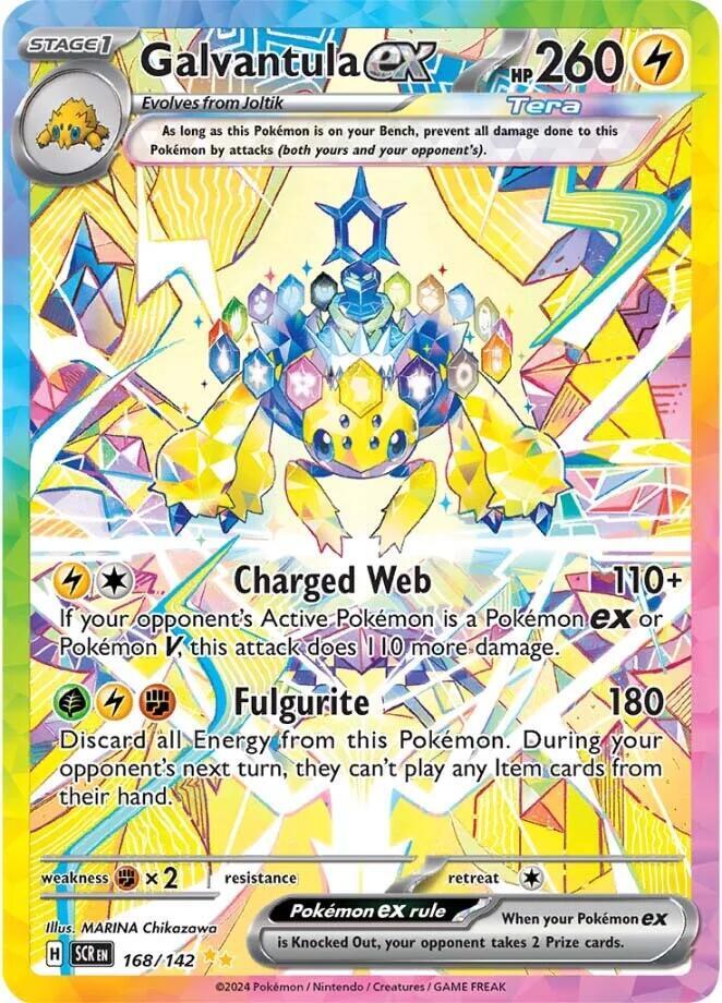 Pokemon Galvantula ex 168/142 Stellar Crown