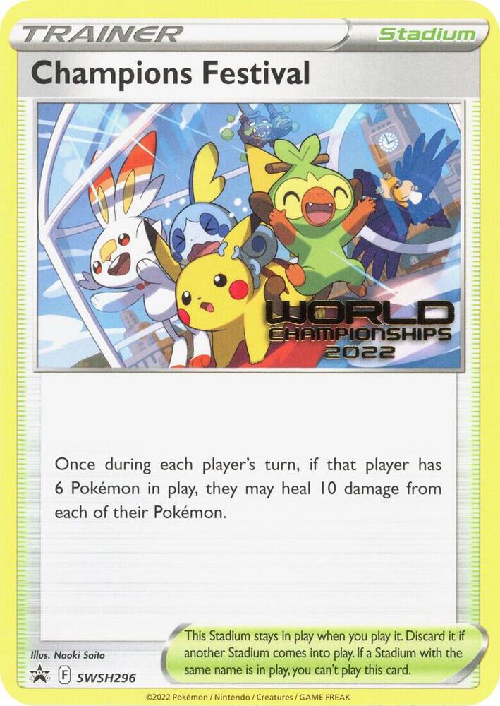 Pokemon Champion's Festival SWSH296 SWSH Black Star Promos