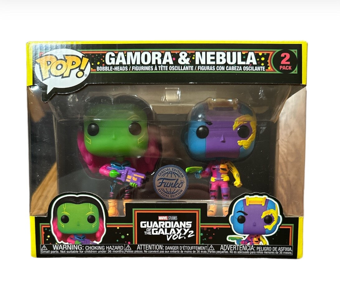 Funko Pop! Movies Guardians Of The Galaxy Vol 2 Gamora & Nebula 2PK Funko Special Edition