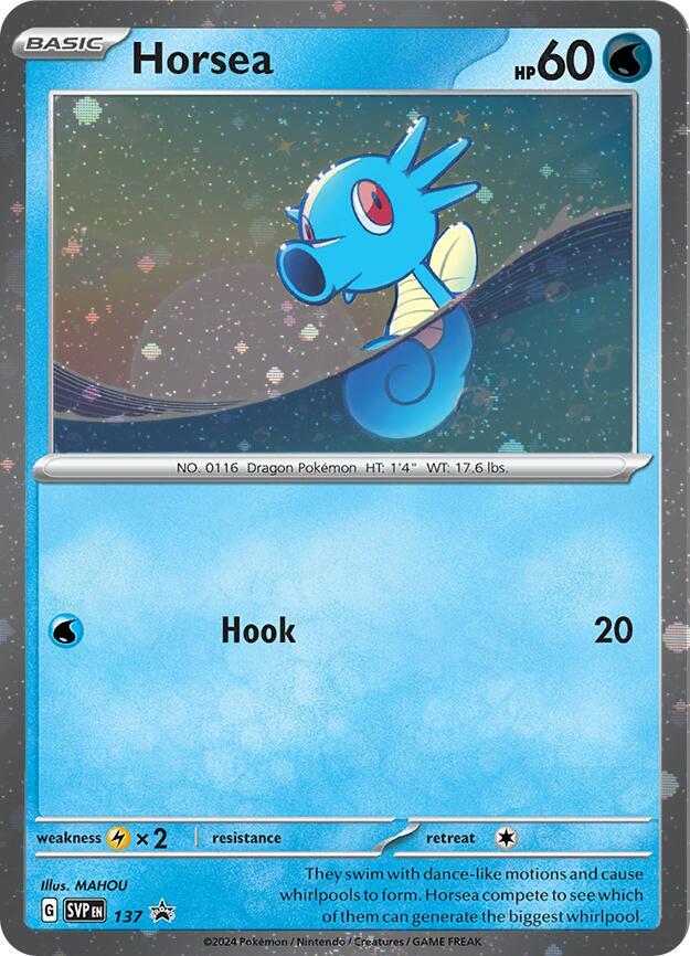 Pokemon Horsea 137 SVP Black Star Promos