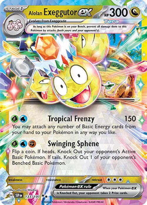 Pokemon Alolan Exeggutor ex 133/191 Surging Sparks