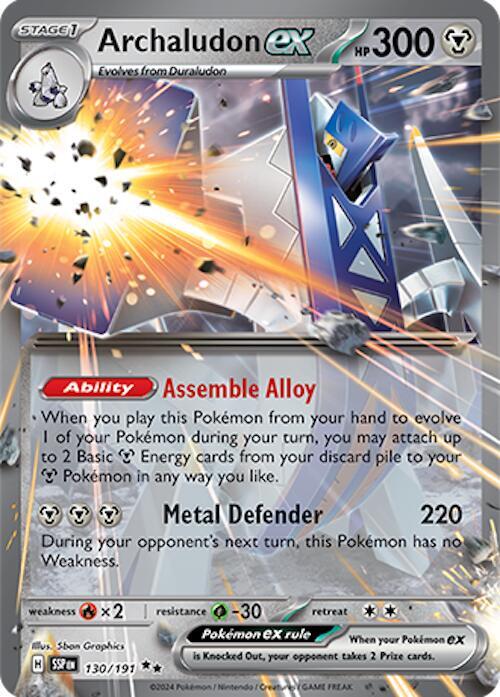 Pokemon Archaludon ex 130/191 Surging Sparks