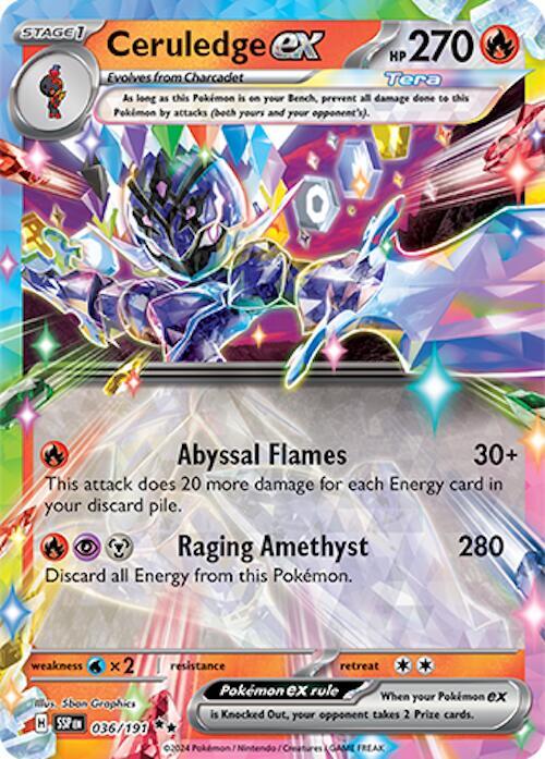 Pokemon Ceruledge ex 36/191 Surging Sparks