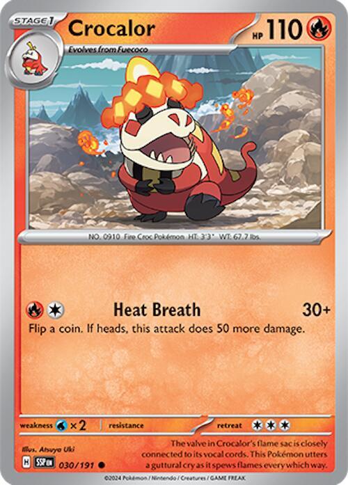Pokemon Crocalor 30/191 Surging Sparks