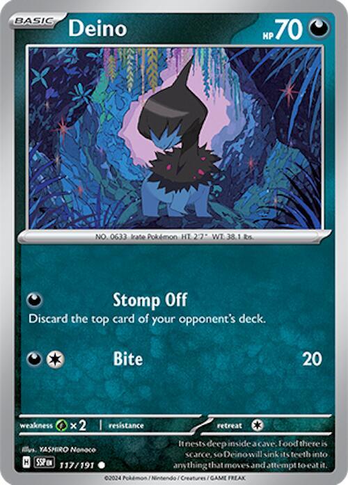 Pokemon Deino 117/191 Surging Sparks