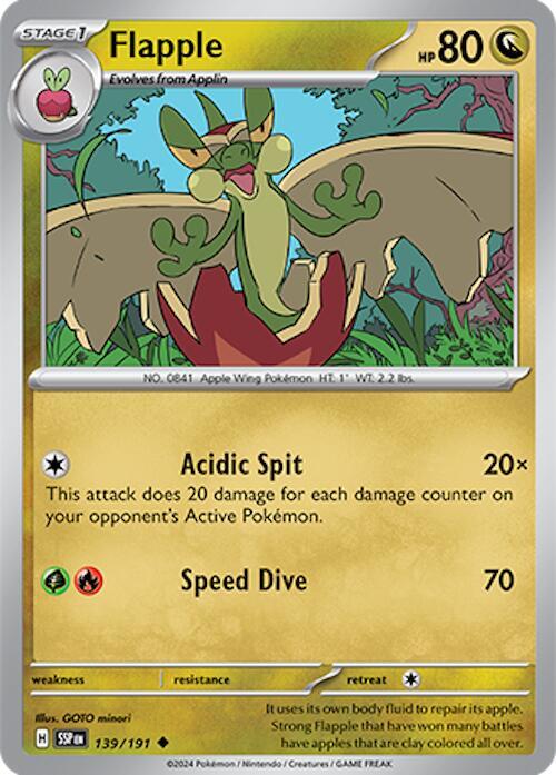 Pokemon Flapple 139/191 Surging Sparks