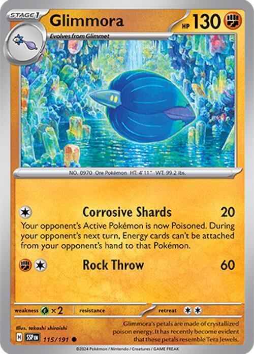 Pokemon Glimmora 115/191 Surging Sparks