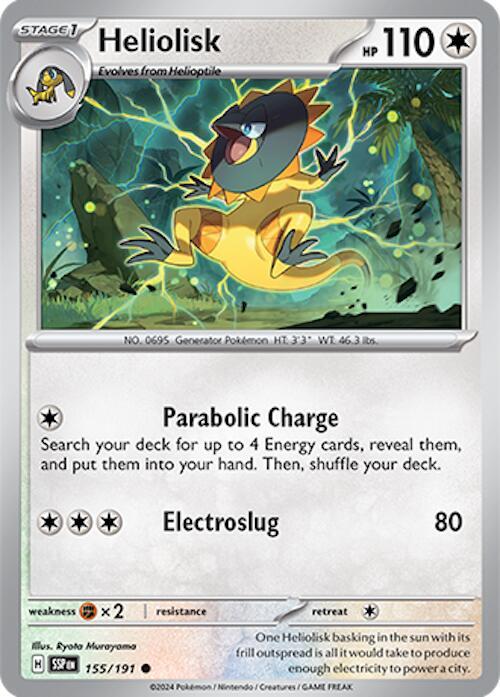 Pokemon Heliolisk 155/191 Surging Sparks
