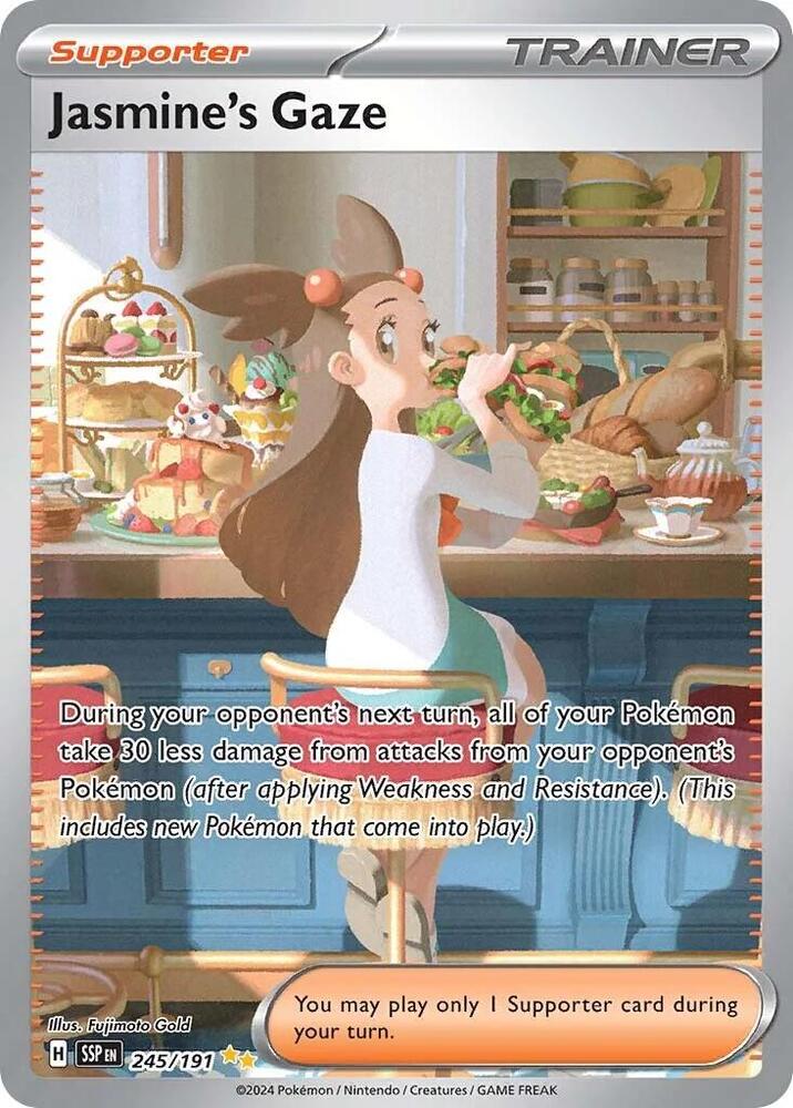 Pokemon Jasmine's Gaze 245/191 Surging Sparks