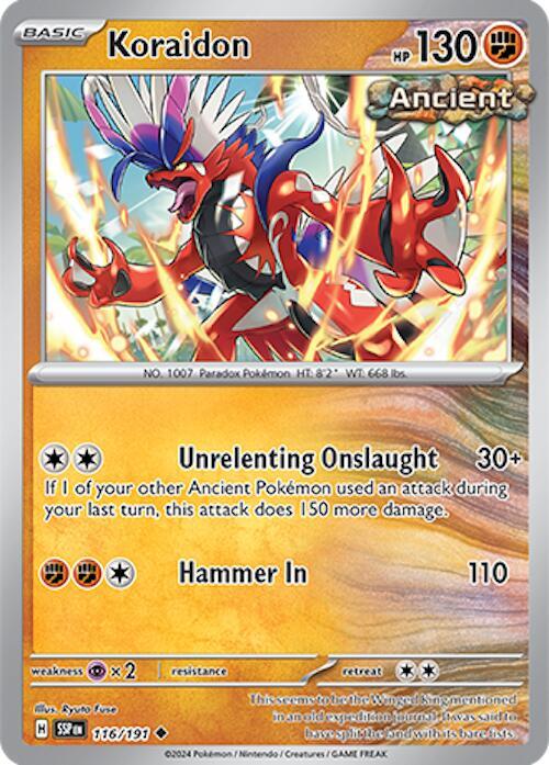 Pokemon Koraidon 116/191 Surging Sparks