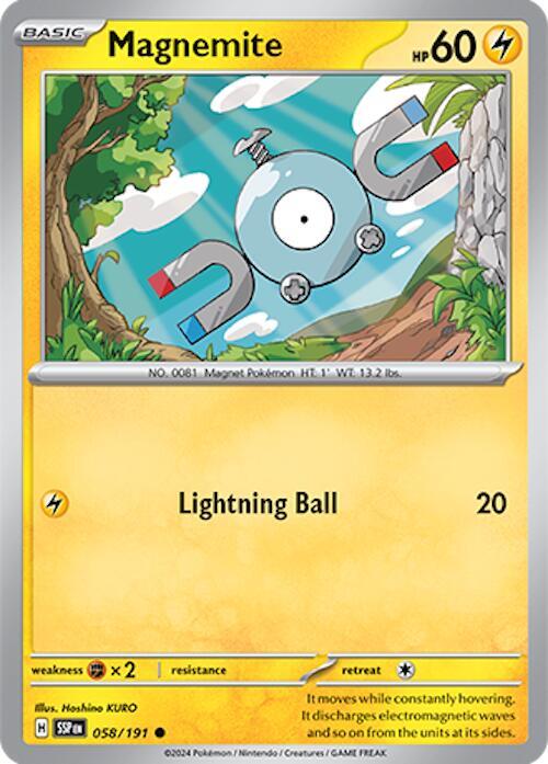 Pokemon Magnemite 58/191 Surging Sparks