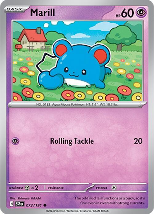 Pokemon Marill 73/191 Surging Sparks