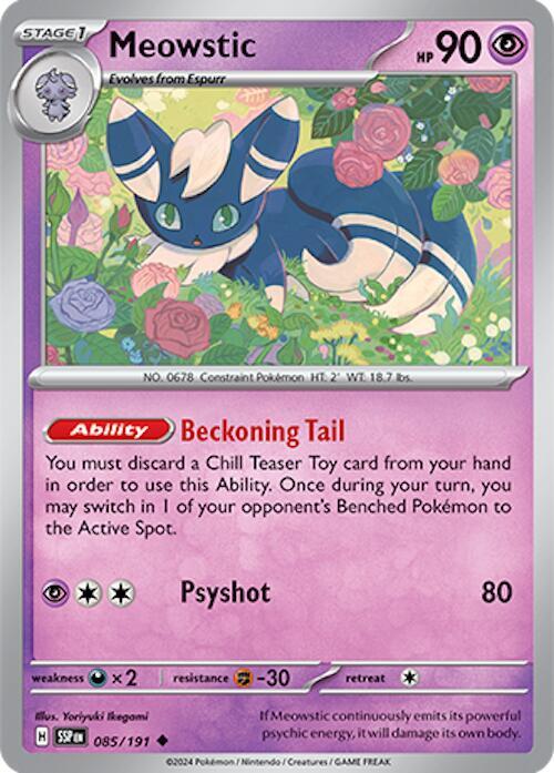 Pokemon Meowstic 85/191 Surging Sparks
