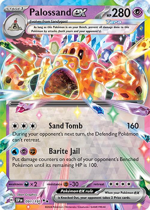 Pokemon Palossand ex 91/191 Surging Sparks