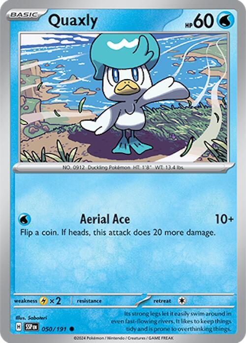 Pokemon Quaxly 50/191 Surging Sparks