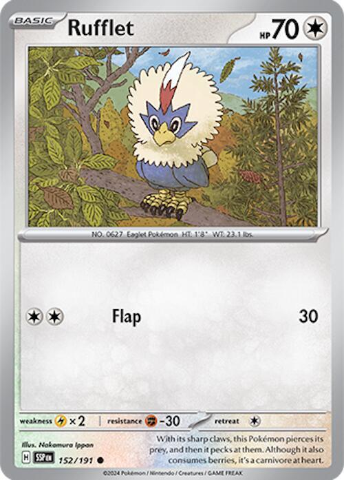 Pokemon Rufflet 152/191 Surging Sparks