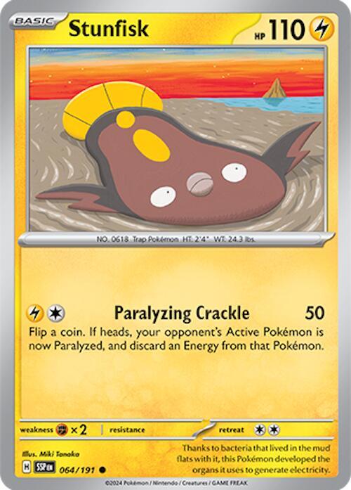 Pokemon Stunfisk 64/191 Surging Sparks